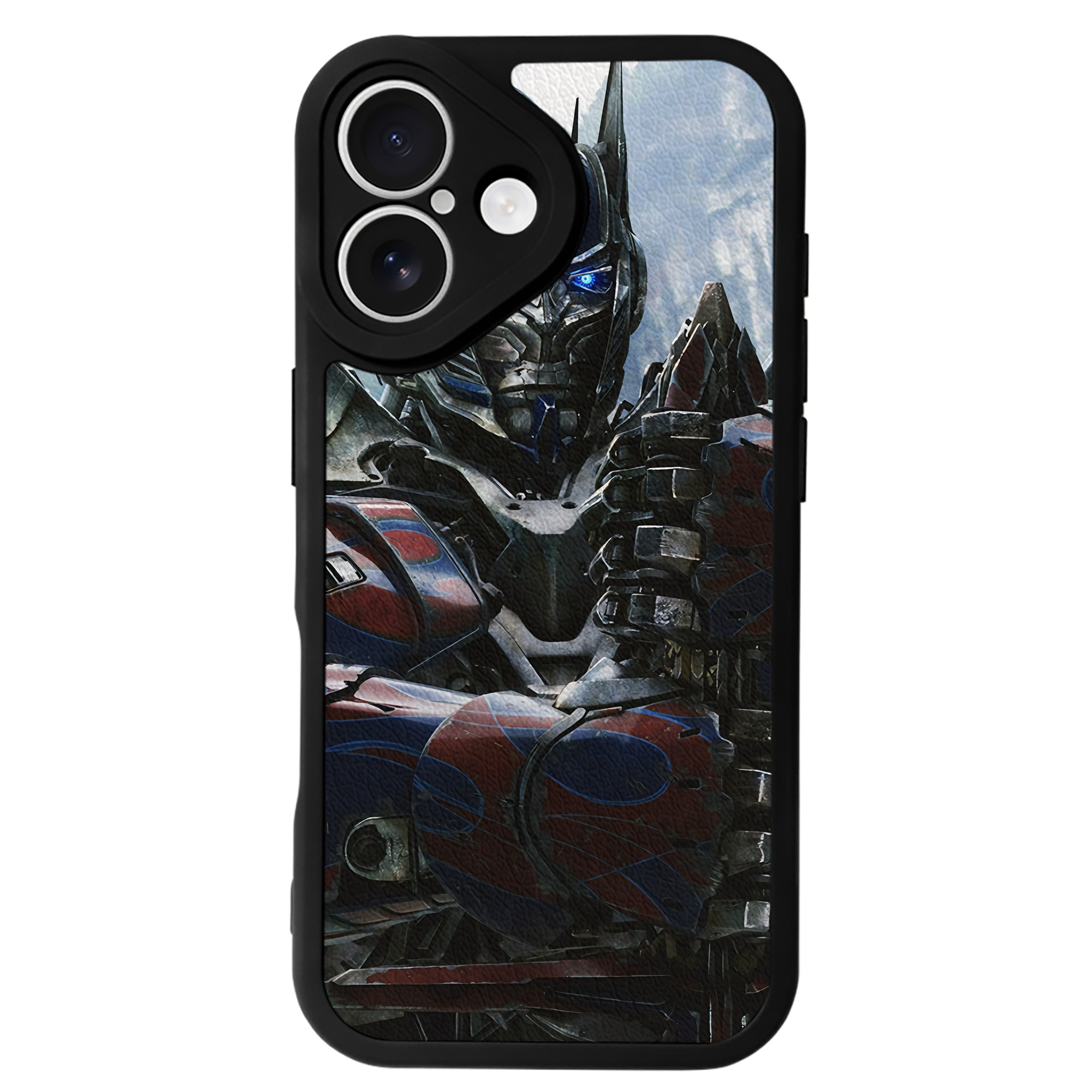 （画像用） Transformers トランスフォーマー 【iPhone 16シリーズ対応】シリコンスマホケース（レザー調） 材質：シリコン